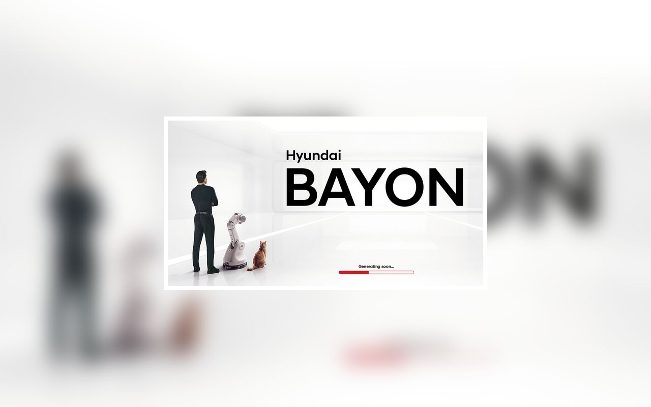 Arte oficial de apresentação do novo Hyundai Bayon