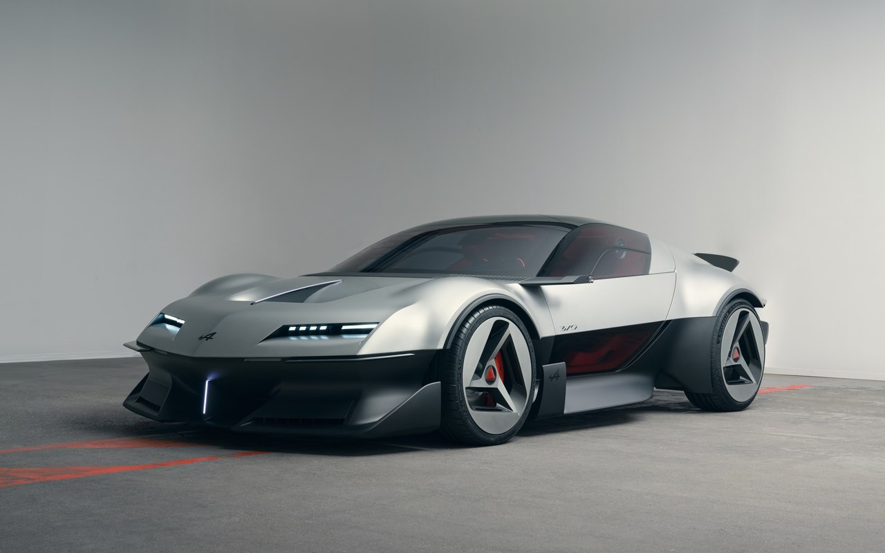 Alpine A310 VISION visto de três quartos dianteiro