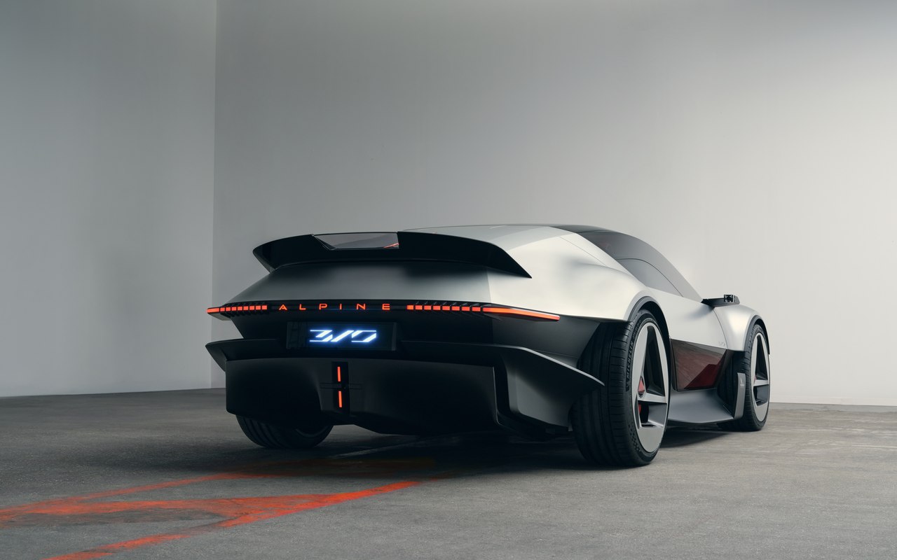 Alpine A310 VISION visto de três quartos traseiro