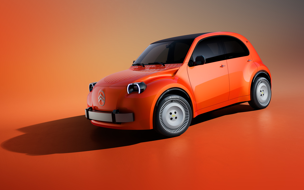 Citroën 2 CV Concept visto de três quartos dianteiro