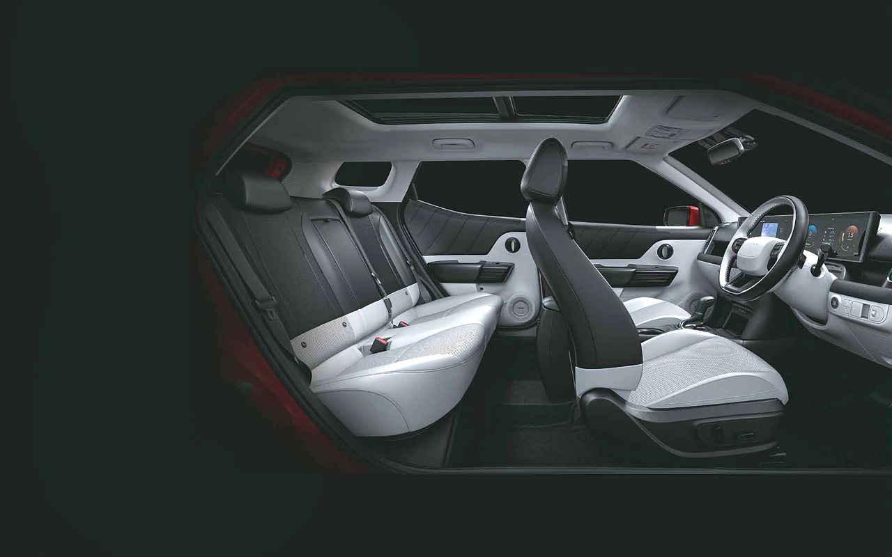 Cabine e bancos do Hyundai Bayon indiano
