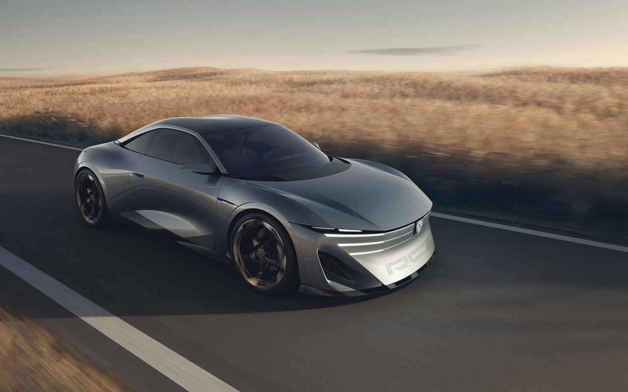 Peugeot RCZ Vision em vista dianteira de três quartos